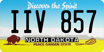 ND license plate IIV857