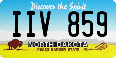 ND license plate IIV859