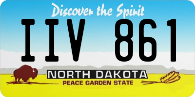 ND license plate IIV861