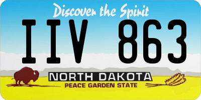 ND license plate IIV863