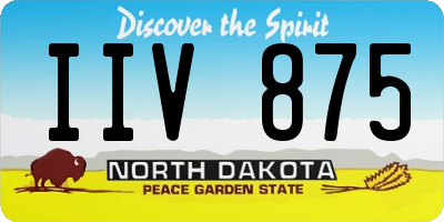 ND license plate IIV875