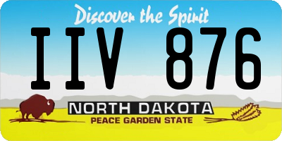 ND license plate IIV876