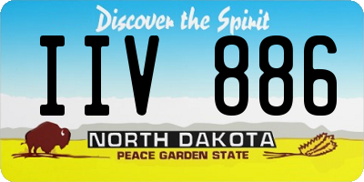 ND license plate IIV886