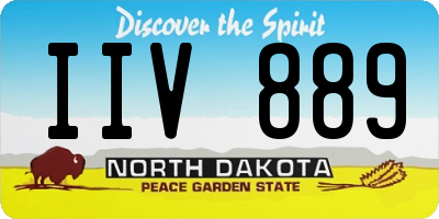 ND license plate IIV889