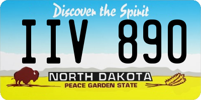 ND license plate IIV890