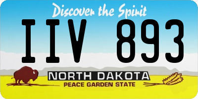 ND license plate IIV893