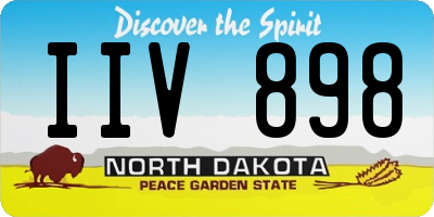 ND license plate IIV898