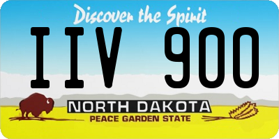 ND license plate IIV900