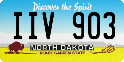 ND license plate IIV903
