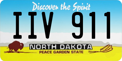 ND license plate IIV911