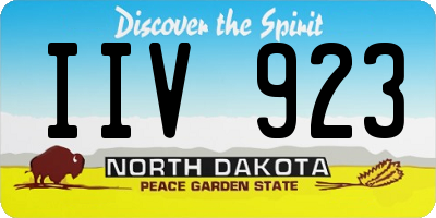 ND license plate IIV923