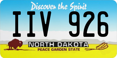 ND license plate IIV926