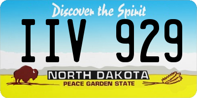 ND license plate IIV929