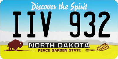 ND license plate IIV932