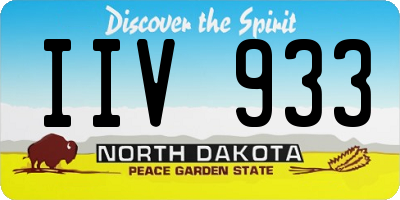 ND license plate IIV933