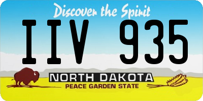 ND license plate IIV935