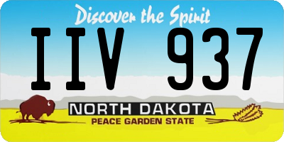 ND license plate IIV937