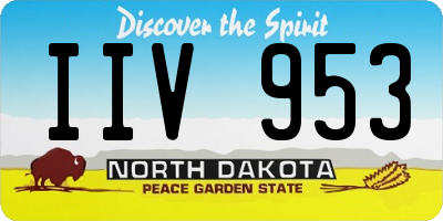 ND license plate IIV953