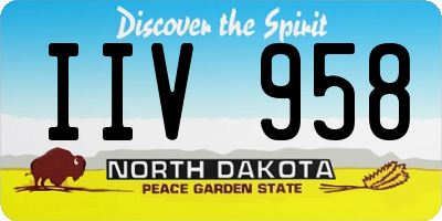 ND license plate IIV958