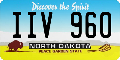 ND license plate IIV960