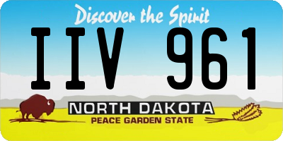 ND license plate IIV961