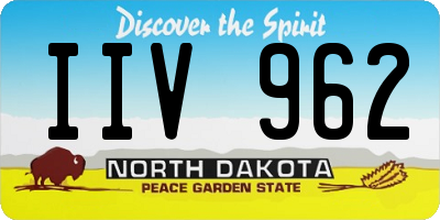 ND license plate IIV962
