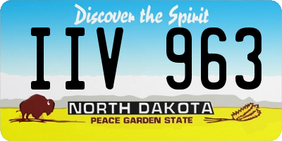 ND license plate IIV963