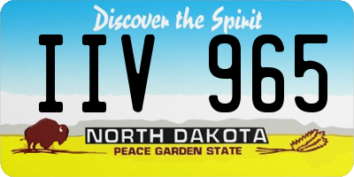 ND license plate IIV965