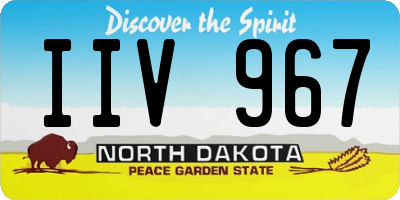 ND license plate IIV967