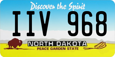 ND license plate IIV968
