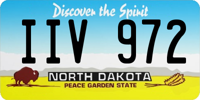 ND license plate IIV972