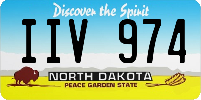 ND license plate IIV974