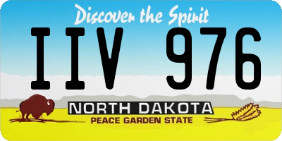 ND license plate IIV976