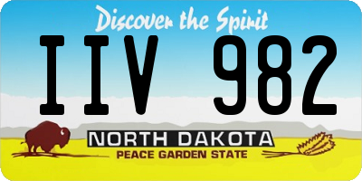 ND license plate IIV982