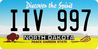 ND license plate IIV997