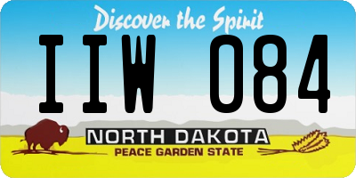 ND license plate IIW084