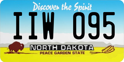 ND license plate IIW095