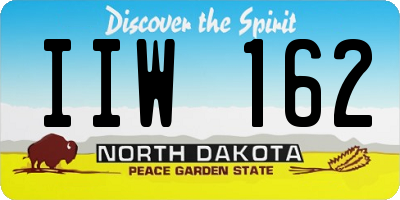 ND license plate IIW162