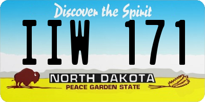 ND license plate IIW171
