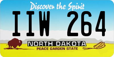 ND license plate IIW264