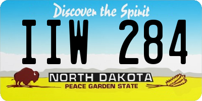 ND license plate IIW284