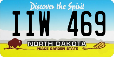 ND license plate IIW469