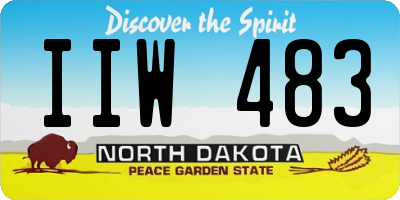 ND license plate IIW483