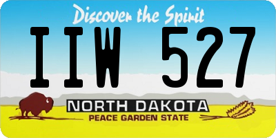 ND license plate IIW527