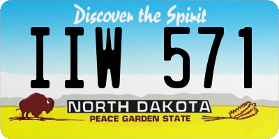 ND license plate IIW571