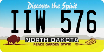 ND license plate IIW576