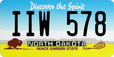 ND license plate IIW578
