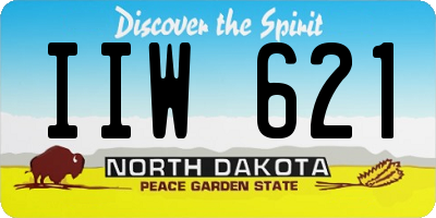 ND license plate IIW621