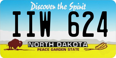 ND license plate IIW624