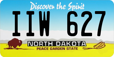 ND license plate IIW627